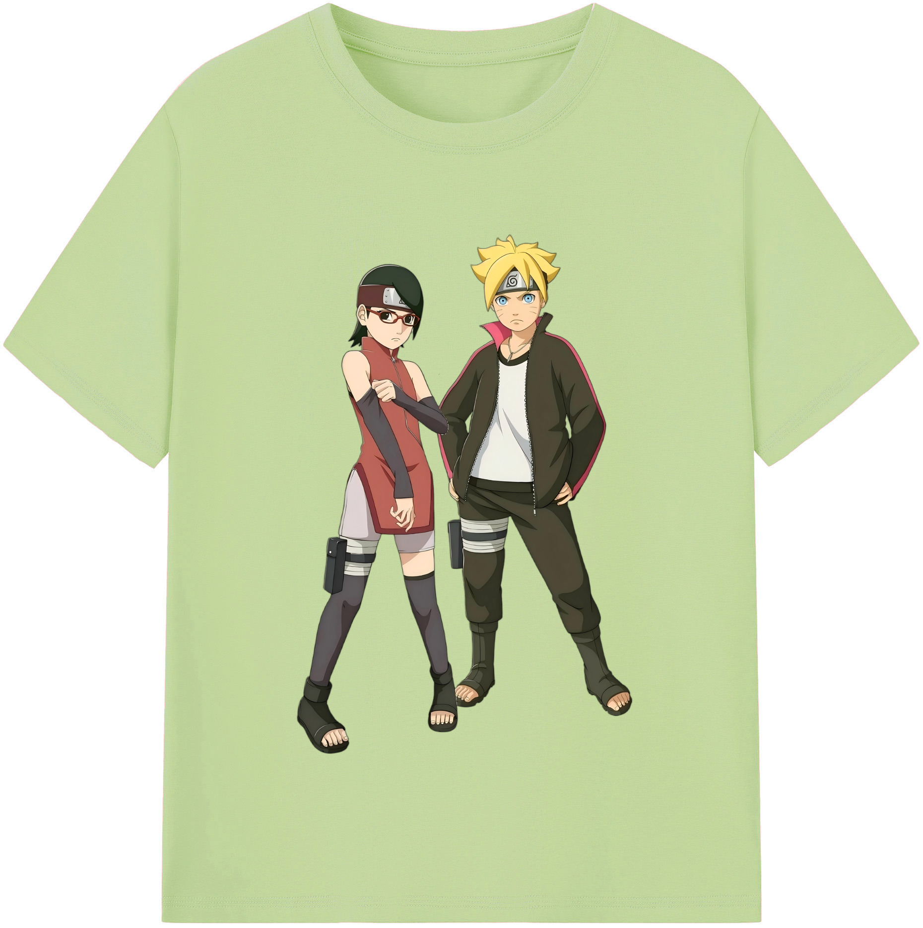 （画像用） NARUTO -ナルト- うずまき ボルト Uzumaki Boruto 綿100％半袖Tシャツ（フロントプリント）